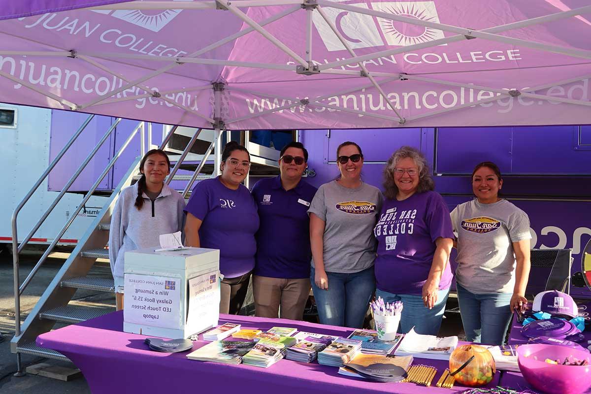 Admissions and Financial Aid Representatives at the Fair.